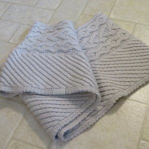 Coach Knit Infinity Scarf | Grey | Cashmere & Wool